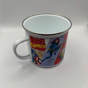 Marvel Comics-Avengers Retro Style Metal Enamel Mug/Cup-White-21 oz.